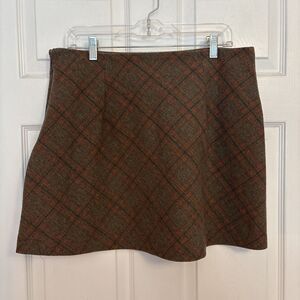 Princess Polly School Girl GothTweed Style Cher Plaid A Line Mini Skirt, Size 12